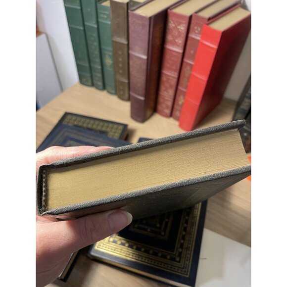 Franklin Library Lot 15 Books Leather Bound Hardcover Gold Gilt Classics Decor - Picture 11 of 14